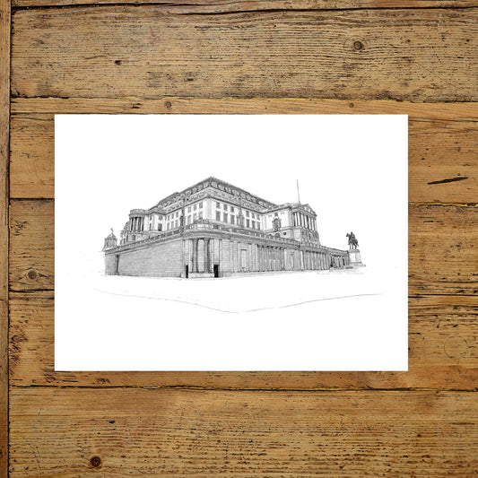 Bank of England Drawing - print - Reduced to clear