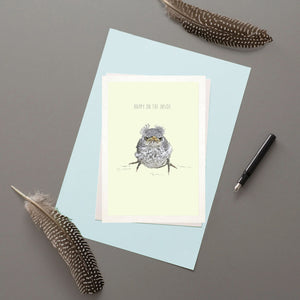 Happy on the Inside - Humour Greetings Card