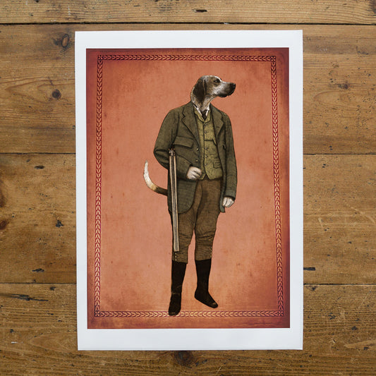 Kincaid - Foxhound Gamekeeper print - Reduced to clear