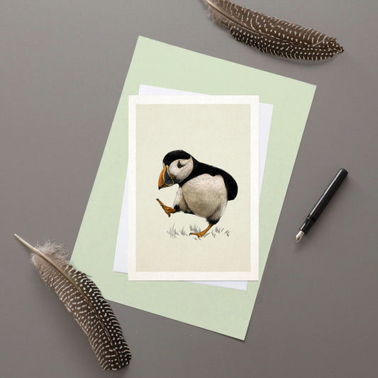 Puffin - Greeting Card - Valentines card